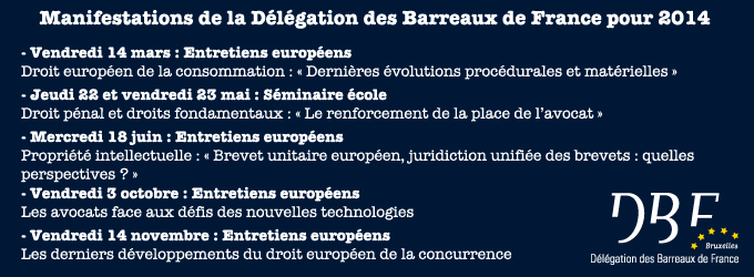 Evènements en 2014
