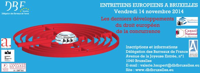 Les derniers développements du droit européen de la concurrence