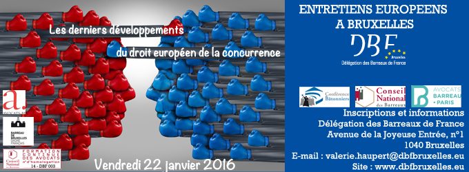 Les derniers développements du droit européen de la concurrence