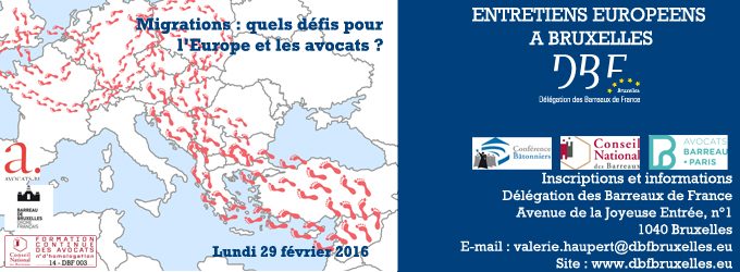 Migrations : quels défis pour l’Europe et les avocats ?