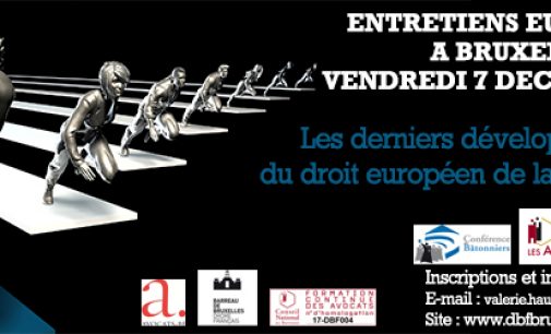 Les derniers développements du droit européen de la concurrence