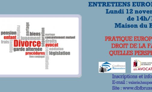Pratique européenne du droit de la famille : quelles perspectives ?
