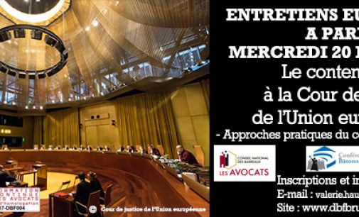 Le contentieux à la Cour de justice de l’Union européenne -Approches pratiques du contentieux européen- / Paris