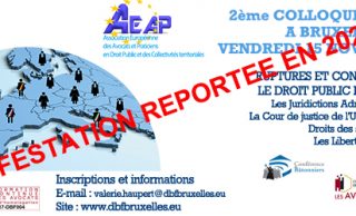 2ème Colloque de l’AEAP – Ruptures et convergences – Le droit public et l’Europe / Bruxelles