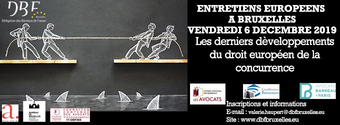 Les derniers développements du droit européen de la concurrence / Bruxelles